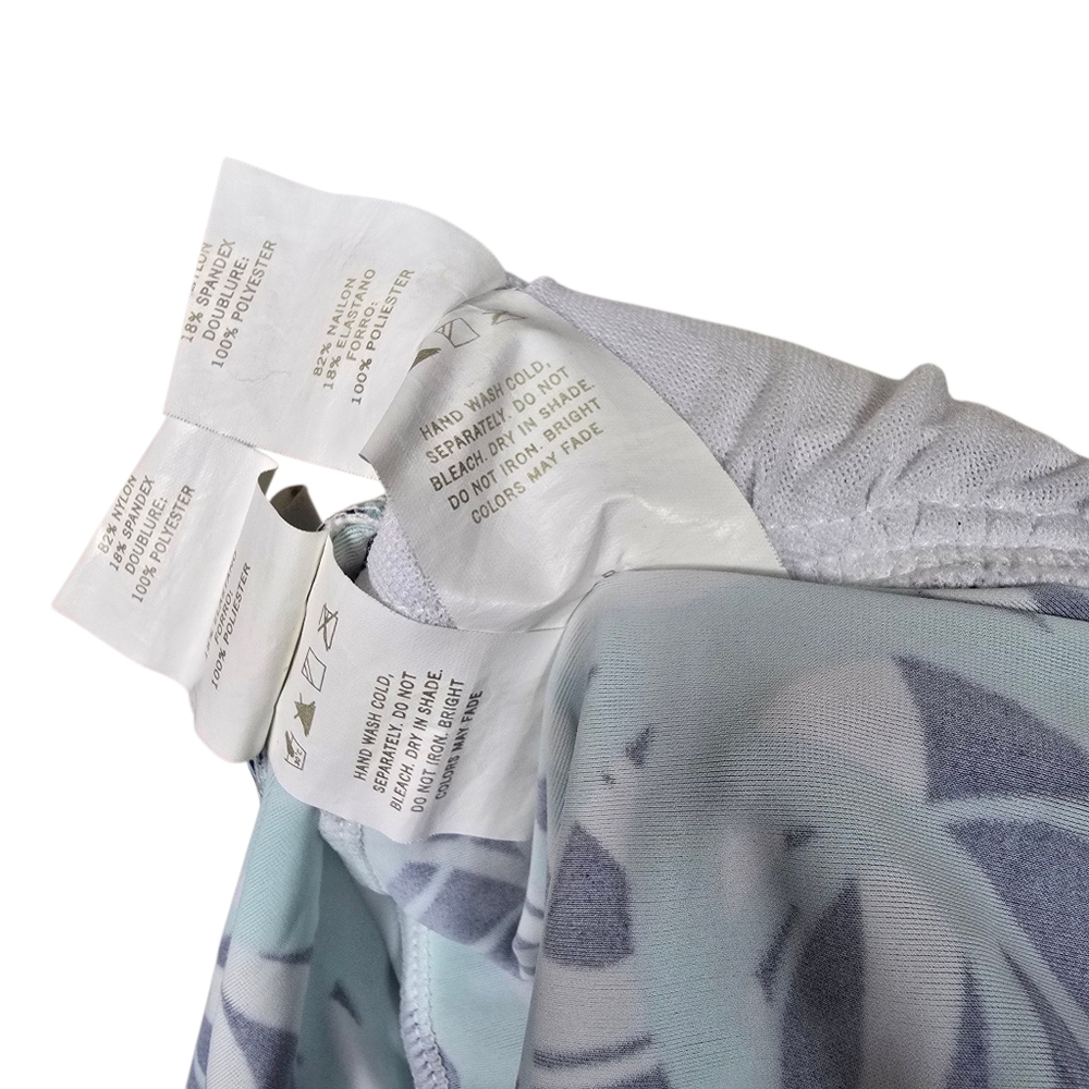 Perry Ellis Blue White Twirl Print Tankini & Bottom Swimwear Matching Set S - Picture 8 of 8